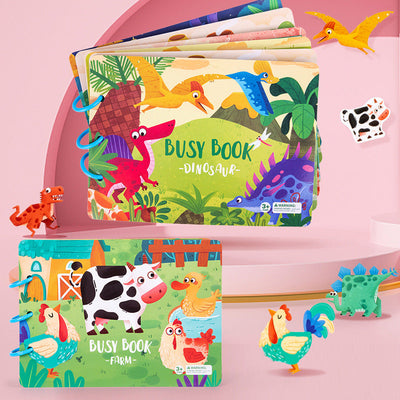 Farm Animals Busy Book Quiet Book Activities Numbers Puzzle Game