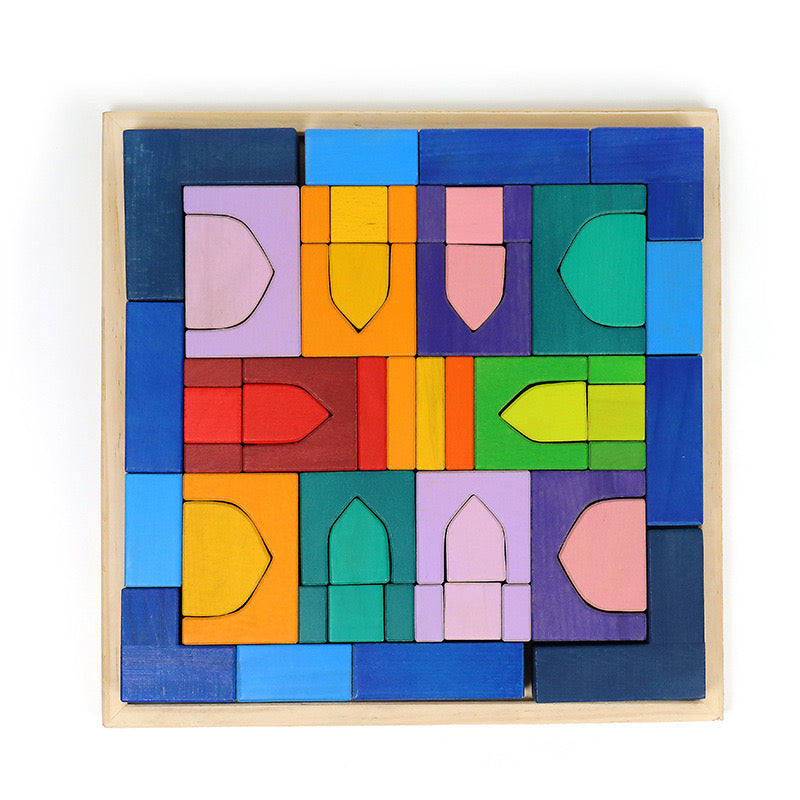 Large Wooden Rainbow 1001 Nights Building Block Set