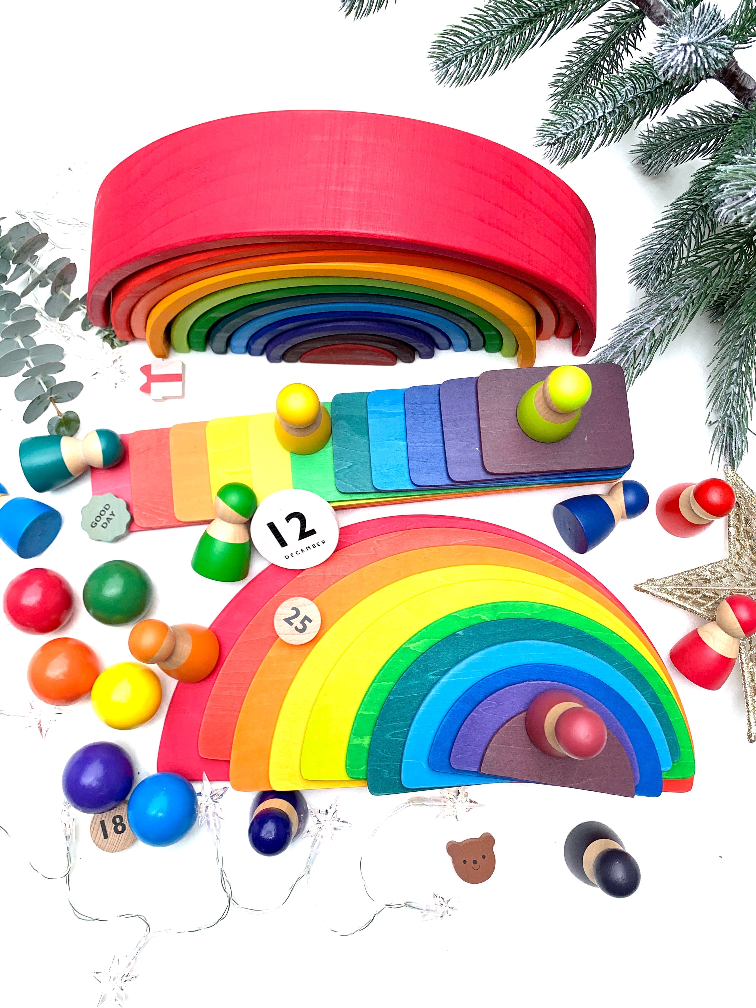 Wooden Rainbow Bundle Set