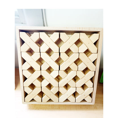 X Blocks Shape Building Blocks With Tray