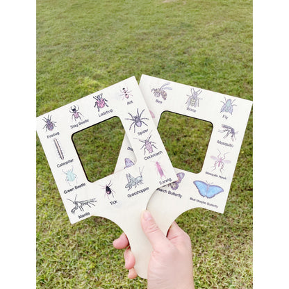 Large Wooden Pine Nature Guide View finder