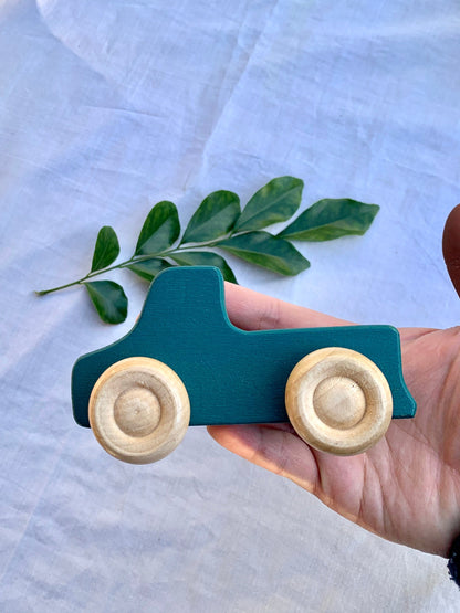 Wooden Rainbow Cars & Dolls 10 Pcs Set