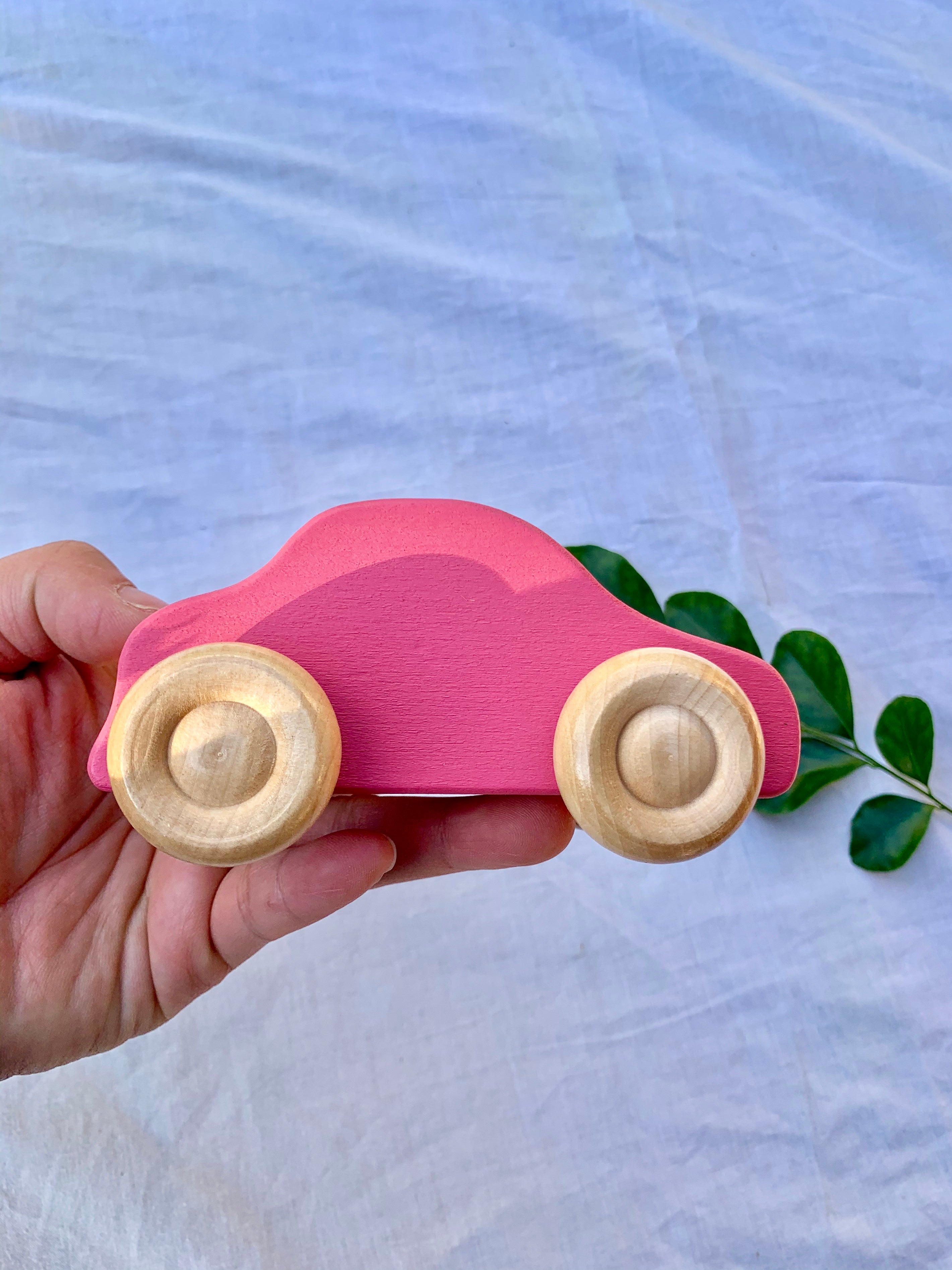 Wooden Rainbow Cars & Dolls 10 Pcs Set