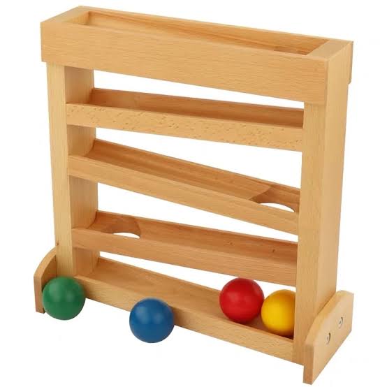 Montessori Ball Tracker Toy Rack