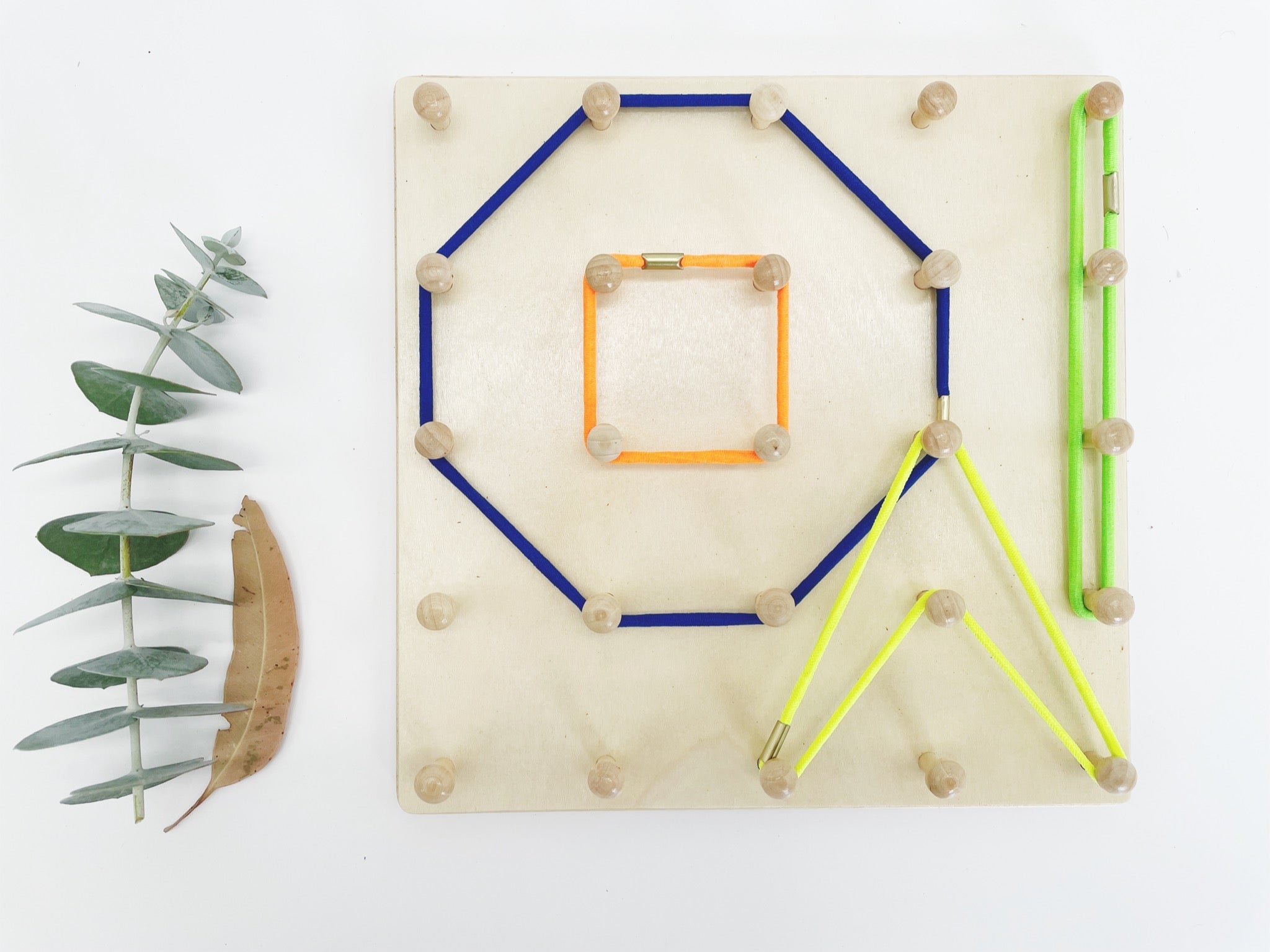 Montessori Elastic Band Nail Board Geoboard Geometric Stringing Toy
