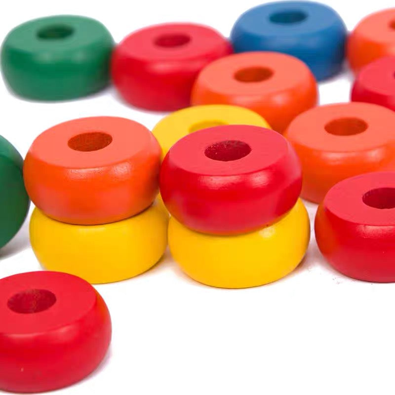 Montessori Wooden Counting Stacker Colour Sorting 1-5