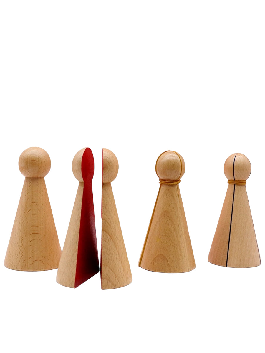 Montessori Fractions Skittles Peg Leg Doll Sorting Board