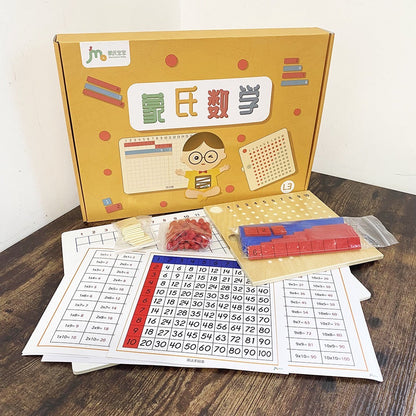 Montessori Math Learning Kit Addition Subtraction and Multiplication Board Kids Mathematic Teaching Learning Material