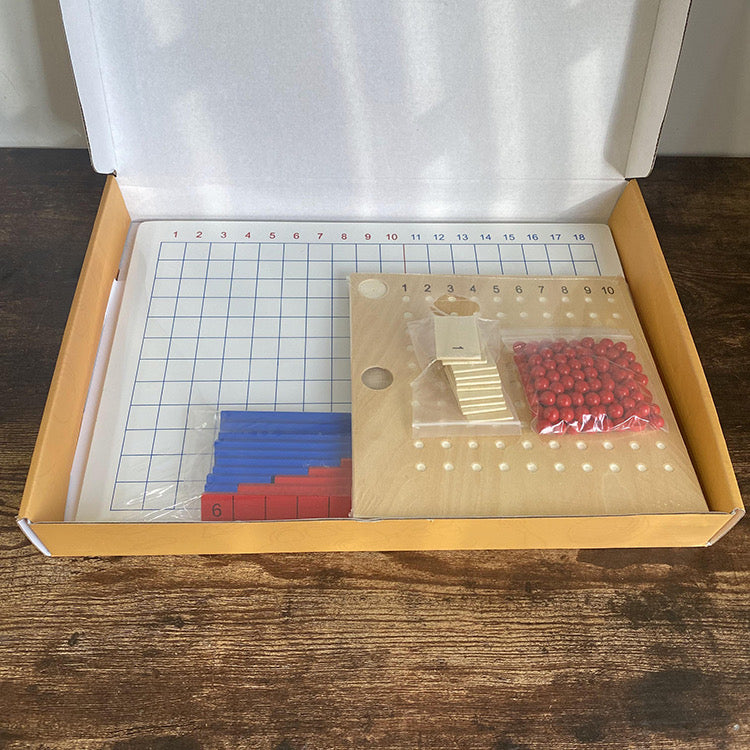 Montessori Math Learning Kit Addition Subtraction and Multiplication Board Kids Mathematic Teaching Learning Material
