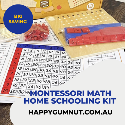 Montessori Math Learning Kit Addition Subtraction and Multiplication Board Kids Mathematic Teaching Learning Material