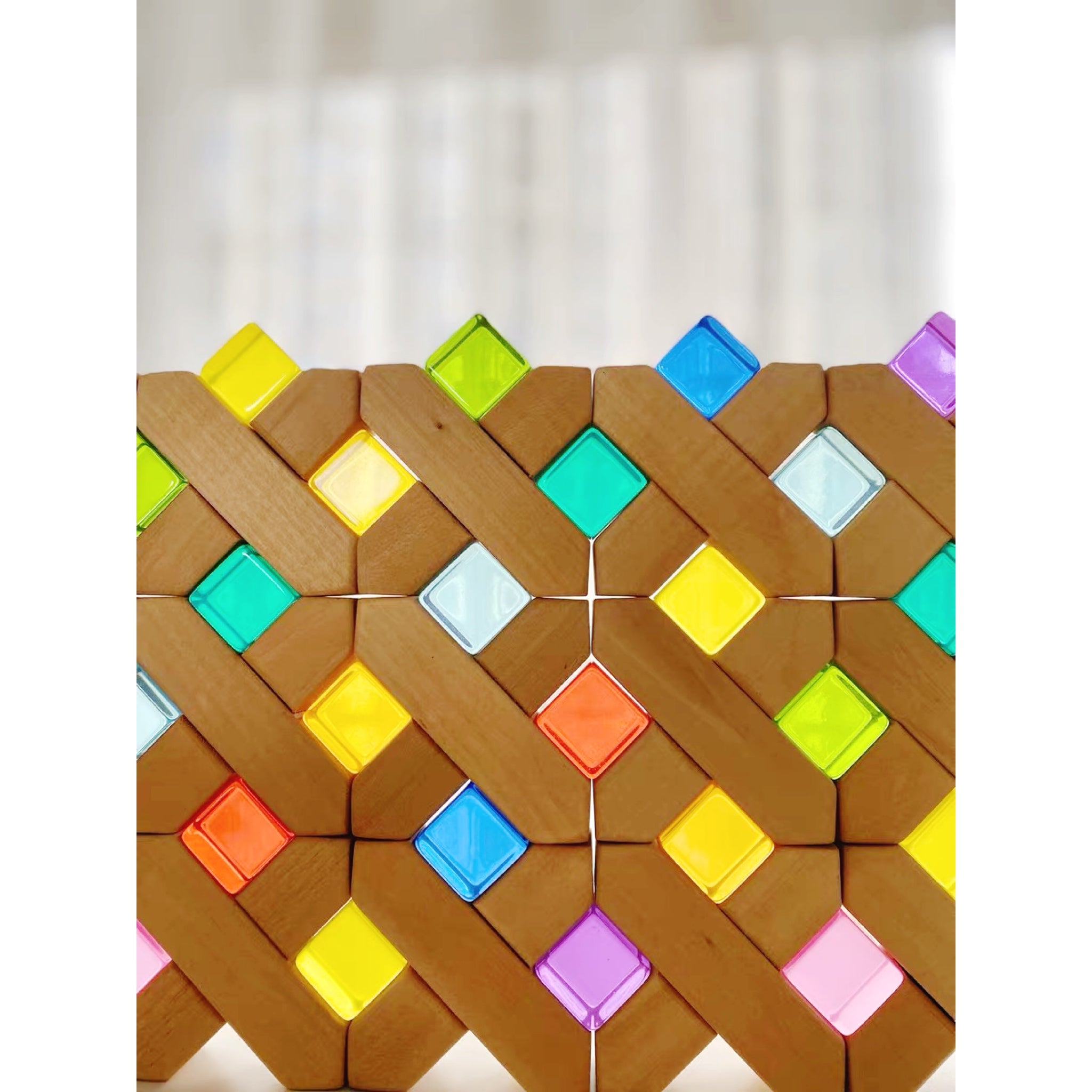 Lucite Cubes Acrylic Blocks Translucent Epoxy Toy 100 piece