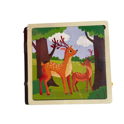 Wooden Animals Puzzles 16-20 pieces