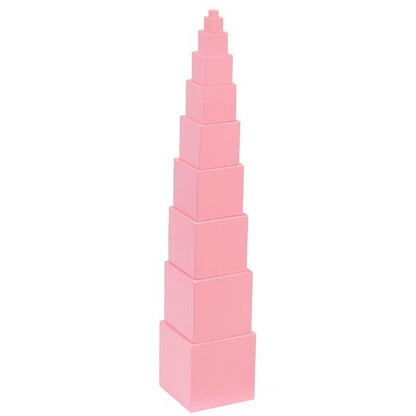 The pink tower - Montessori Sensorial