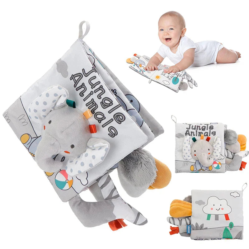 Livre en tissu Montessori pour bébé