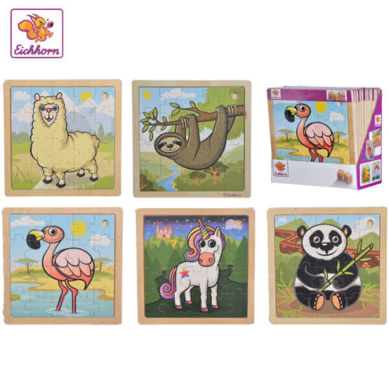 Wooden Animals Puzzles 16-20 pieces