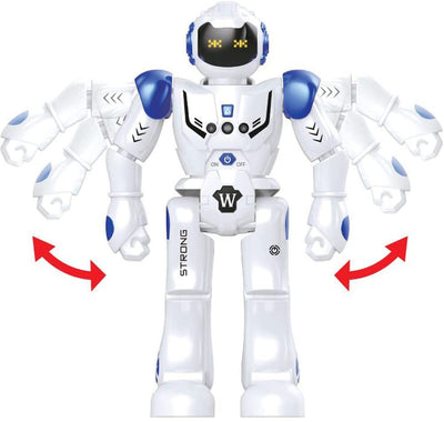 Juguete Robot Teledirigido Programable Inteligente Interactivo Kit de Robot con Sensor de Gestos Bailando Caminando Robótica Inteligente LED Regalo para Niños