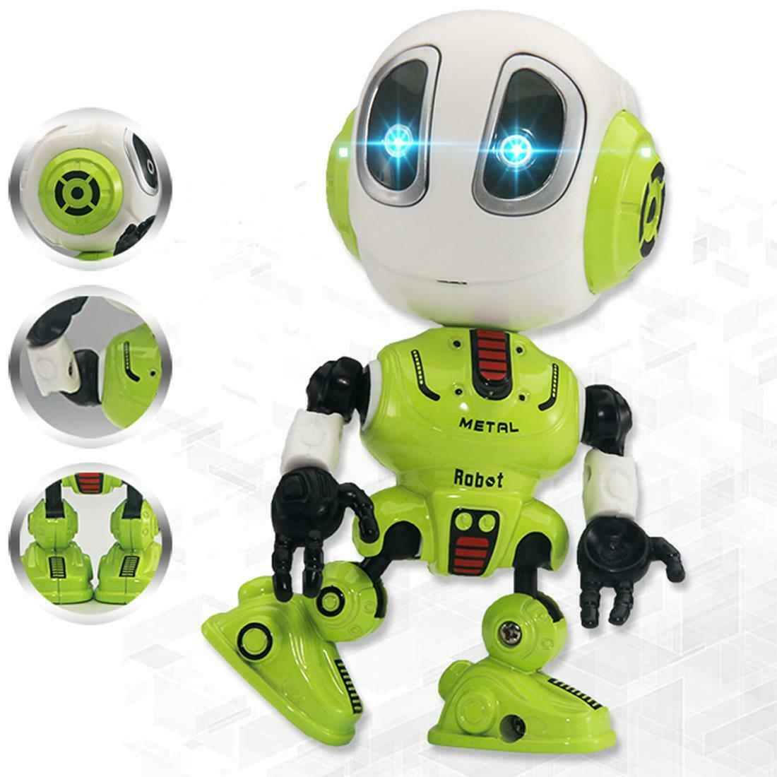 Mini Diecast Robot Toy with Touch Sensitive & Alien Voice Function (2 Pack)