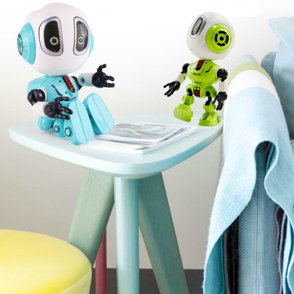 Mini Diecast Robot Toy with Touch Sensitive & Alien Voice Function (2 Pack)