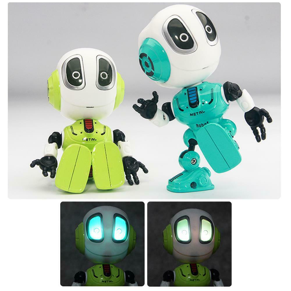 Mini Diecast Robot Toy with Touch Sensitive & Alien Voice Function (2 Pack)