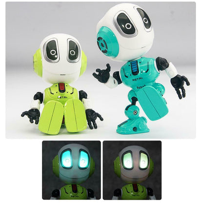 Mini Diecast Robot Toy with Touch Sensitive & Alien Voice Function (2 Pack)