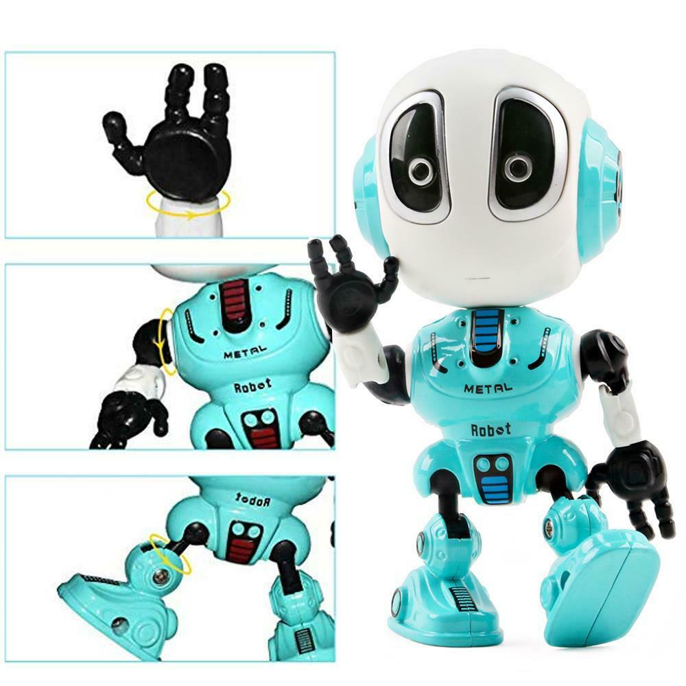 Mini Diecast Robot Toy with Touch Sensitive & Alien Voice Function (2 Pack)