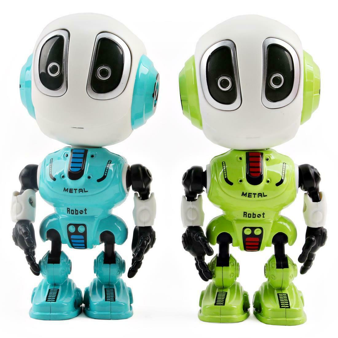 Mini Diecast Robot Toy with Touch Sensitive & Alien Voice Function (2 Pack)
