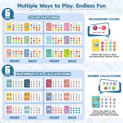 Rolling Track Ball Puzzle Game Toys, Interactive Educational Toy Stimulating Creativity, Best Gift for Kids, Double-sided Clean Plastic Material, for Family Fun