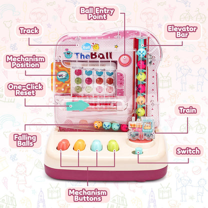 Rolling Track Ball Puzzle Game Toys, Interactive Educational Toy Stimulating Creativity, Best Gift for Kids, Double-sided Clean Plastic Material, for Family Fun