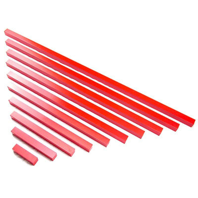Fidtoy Varillas Rojas Material Sensorial Montessori para Niños de 3+ años