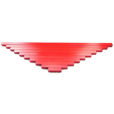 Fidtoy Varillas Rojas Material Sensorial Montessori para Niños de 3+ años