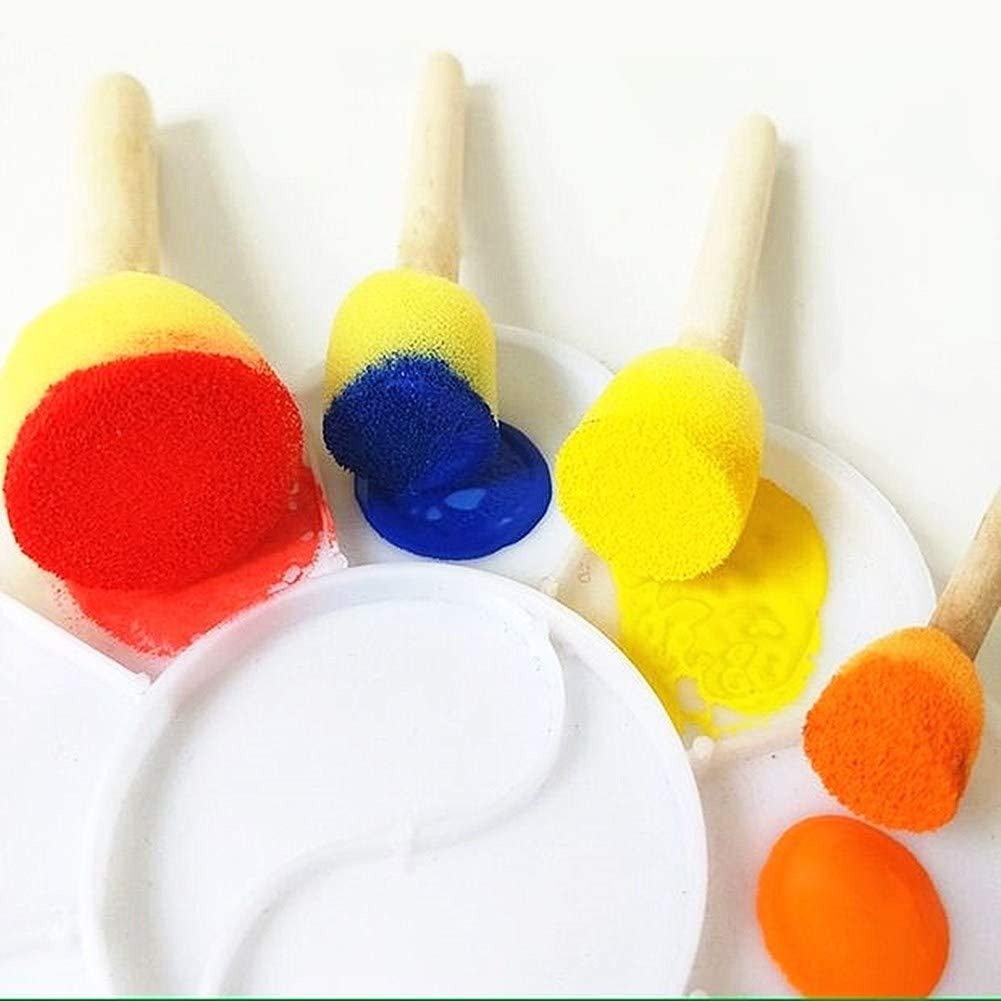 Round Sponge Drawing Stamp - 5 Pieces