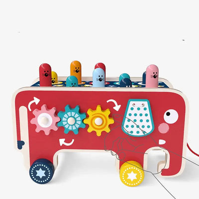 Fidtoy Banc à Marteler Montessori pour Tout-petits – Jouet Musical en Bois avec Marteau pour l'Éveil et la Motricité Fine