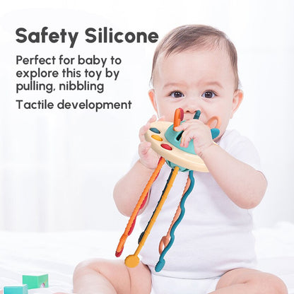 Silicone Pull String Interactive Toy