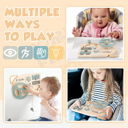 Montessori Steering Wheel Busy Board