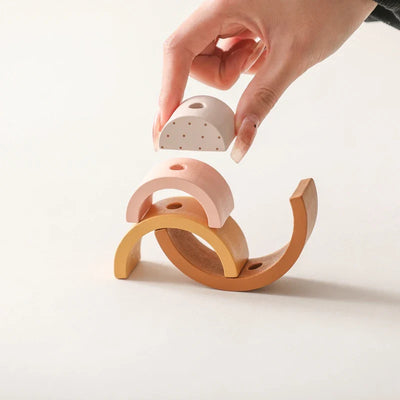 Fidtoy Jouet à tirer en bois pour tout-petits, voiture éducative 1 an et plus