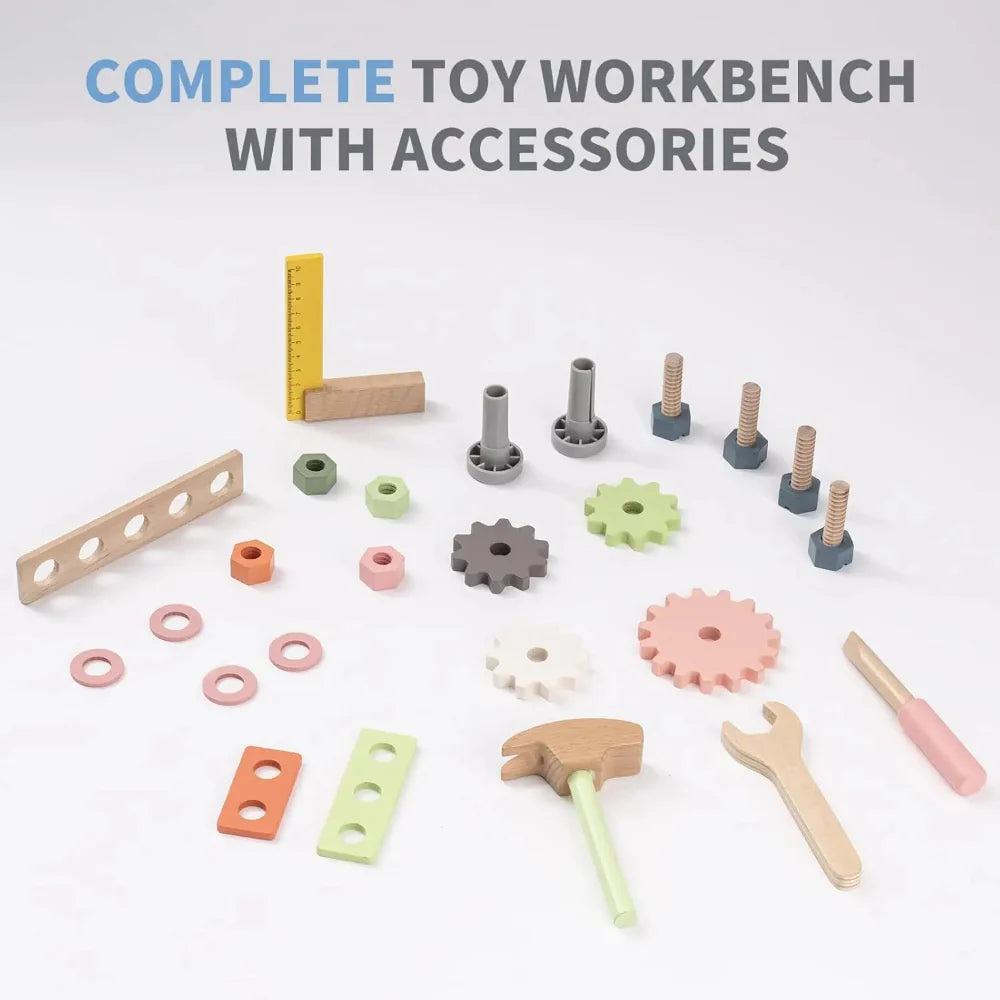Wooden Tool Bench Set