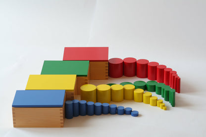 Large Montessori Knobless Cylinders Set