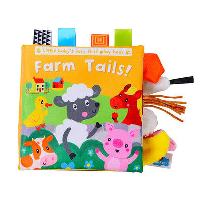 Fidtoy Libros de tela suave en 3D con sonido crujiente | Juguete de aprendizaje sensorial para bebés de 0 a 12 meses