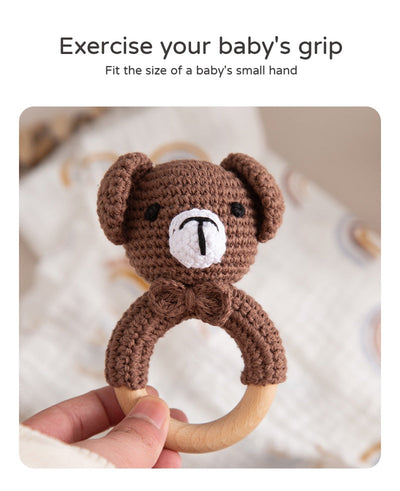 Fidtoy SnuggleBud Rattle & Teether Baby Sensory Toy
