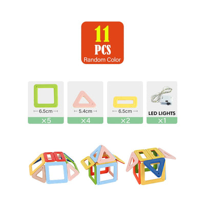 Fidtoy 3D Magnetic Building Blocks Kit – STEM Educational Toy for Kids 4+