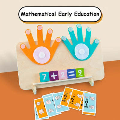 Fidtoy Jouet Montessori d'apprentissage des maths pour enfants de 3 ans et plus, tableau pour compter, additionner, soustraire, avec blocs numérotés et pratique de traçage et d'écriture
