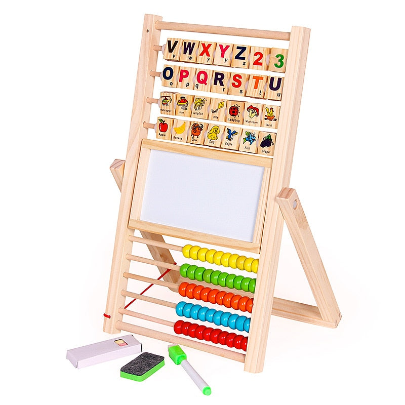 Fidtoy Montessori Counting Cognition Wooden Board Math Toy for Kids 3-10