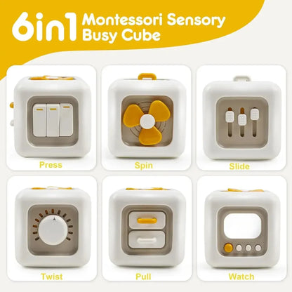 6-in-1 Montessori Busy Cube