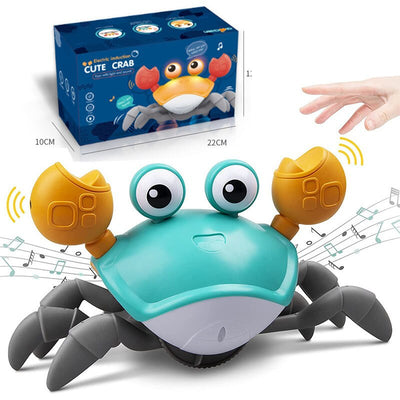 Fidtoy Crawling Interactive Baby Toy with Lights Music USB Rechargeable Tummy Time Toy
