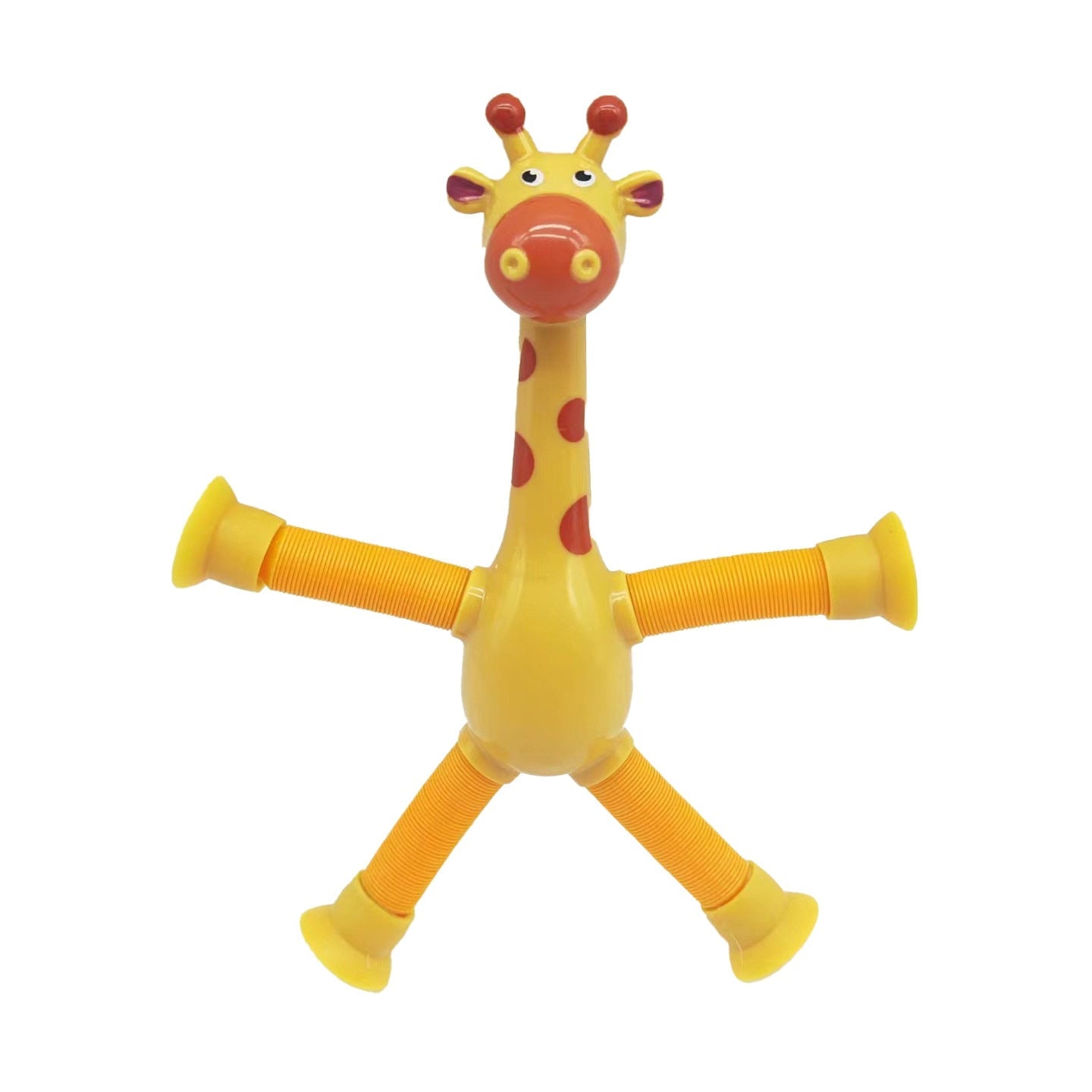 Fidtoy Telescopic Suction Cup Giraffe Sensory Toy for Toddlers Stretch Pop Tube Fidget Toy
