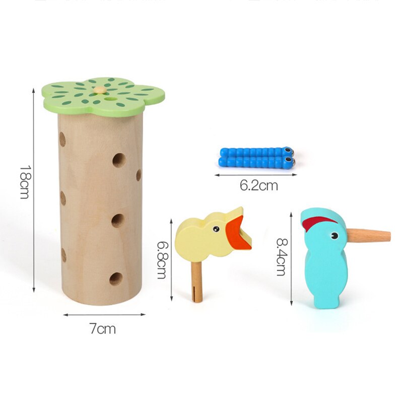 Woodpecker Magnetic Worm Catching Game B