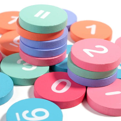 Fidtoy Jeu de mathématiques Montessori pour apprendre les nombres avec cadre de dix