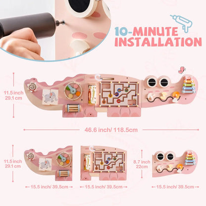 Robud Wooden Busy Board | Montessori Wall Toy