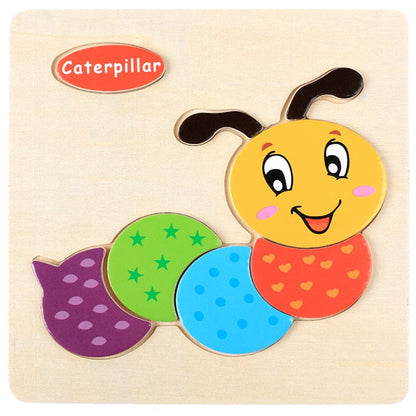 Montessori Wooden Cartoon Puzzles Set#3