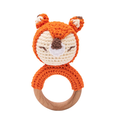 Fidtoy SnuggleBud Rattle & Teether Baby Sensory Toy